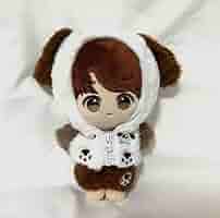 BTOB チャンソプ愛犬 グリちゃんのクリップ付きぬいぐるみ 約15cm BTOB チャンソプ愛犬 グリちゃんのクリップ付きぬいぐるみ 約